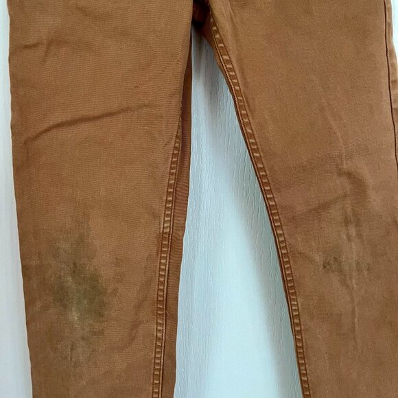 Hanna Andersson Pull-On Slim Twill Pants Boys Size 12 Carpenter Brown - Picture 7 of 11